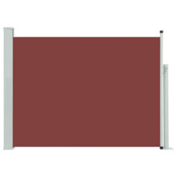 Walplus Patio Retractable Side Awning Garden Sun Shade Canopy Gazebo For Back Door, Porch, Patio 120X500 Cm Brown - thumbnail 2