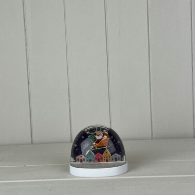 Multicolour Snow Globe With Santa In His Sleigh