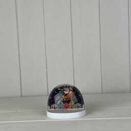 Multicolour Snow Globe With Santa In His Sleigh