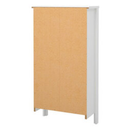 Wyld Haus Wildberry Matt White Wooden Shoe Cabinet With 2 Flip-Down Doors - thumbnail 6