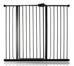 Bettacare Child And Pet Gate, 120.3Cm - 127.9Cm, Matt Black, Extra Tall Gate 104Cm In Height, Pressure Fit Stair Gate - thumbnail 1