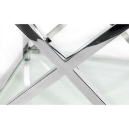 Ashfield Silver Chrome Frame Console Table - thumbnail 8