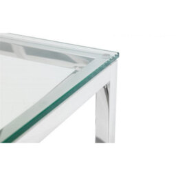 Ashfield Silver Chrome Frame Console Table - thumbnail 5
