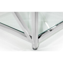 Ashfield Silver Chrome Frame Console Table - thumbnail 7