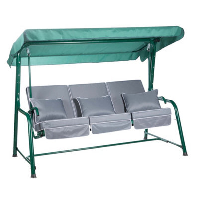 Alfresia Turin Reclining Swing Seat With Grey Luxury Cushions - image 1