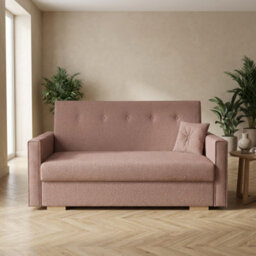 Viva Sonic Iii Sofa Bed For Living Room With Storage Chipboard Frame Polyurethane Foam 153X100X85Cm Pink