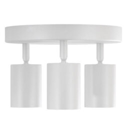 Emitto 3-Way Spotlight Ceiling Light Adjustable Gu10 Modern White Round Base - thumbnail 3