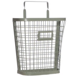 Dibor Sage Green Metal Indoor Wall Storage Basket - thumbnail 2