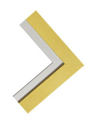 Frames By Post Metro Gold Frame With Ivory Mount For Image Size A2 - thumbnail 3