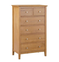 Hallowood Furniture Hereford L Oak 2+4 Chest Of Drawers - thumbnail 1