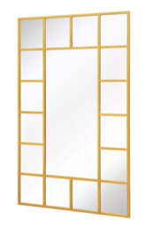 Mirroroutlet The Genestra Gold Modern Wall Leaner Garden Mirror 180 X 110Cm - thumbnail 3