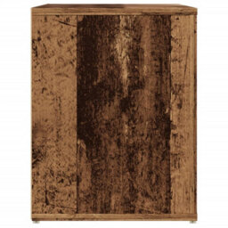 Berkfield Shoe Bench Old Wood 100X35X45 Cm Engineered Wood - thumbnail 5