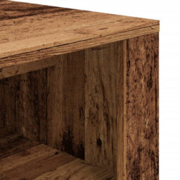 Berkfield Shoe Bench Old Wood 100X35X45 Cm Engineered Wood - thumbnail 7