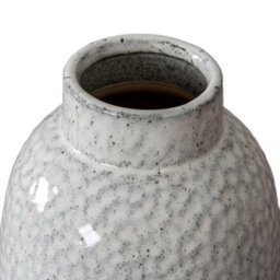 Hill Interiors Cairn Dimple Medium Vase - Ceramic - L16 X W16 X H28 Cm - White - thumbnail 2