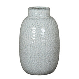 Hill Interiors Cairn Dimple Medium Vase - Ceramic - L16 X W16 X H28 Cm - White - thumbnail 1