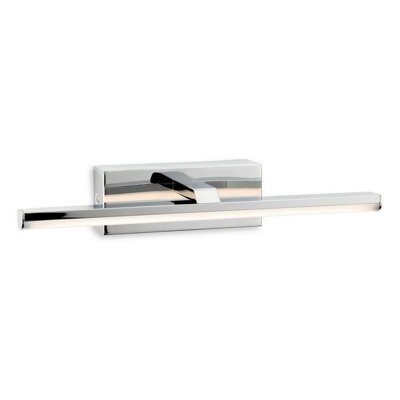 Luminosa Lighting Luminosa Marina Wall Light - 300mm Chrome With Opal White Polycarbonate Diffuser 8W Led 730Lm 3000K Ip44