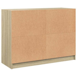 Berkfield Sideboard Sonoma Oak 102X37X75.5 Cm Engineered Wood - thumbnail 8
