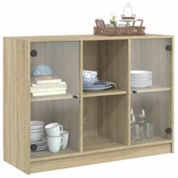 Berkfield Sideboard Sonoma Oak 102X37X75.5 Cm Engineered Wood - thumbnail 5