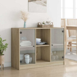 Berkfield Sideboard Sonoma Oak 102X37X75.5 Cm Engineered Wood - thumbnail 3