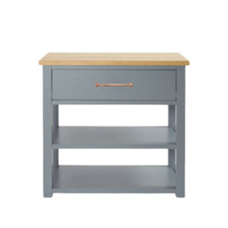 Homestylestore Light Grey And Oak 840mm Bathroom Cloakroom Vanity Unit And Aged Bronze T Bar Handle