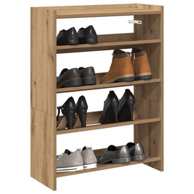 Berkfield Shoe Rack Artisan Oak 80X25X61.5 Cm Engineered Wood - image 1
