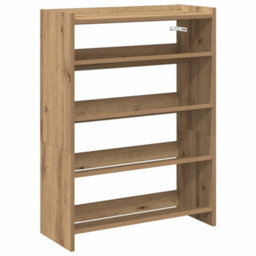 Berkfield Shoe Rack Artisan Oak 80X25X61.5 Cm Engineered Wood - thumbnail 2