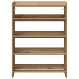 Berkfield Shoe Rack Artisan Oak 80X25X61.5 Cm Engineered Wood - thumbnail 4