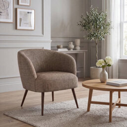 Sonara Mid Century Modern Accent Tub Chair Set Of 1   - thumbnail 2