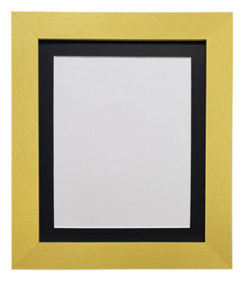 Frames By Post Metro Gold Frame With Black Mount For Image Size 9 X 7 Inch - image 1
