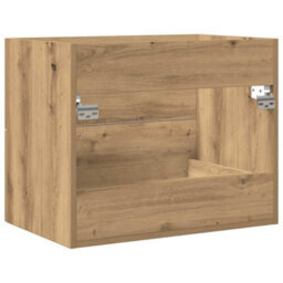 Berkfield Bathroom Sink Cabinet Artisan Oak 60X38.5X48 Cm Engineered Wood - thumbnail 8