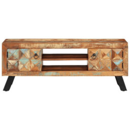 Berkfield Tv Cabinet 112X30X45 Cm Solid Wood Reclaimed - thumbnail 4