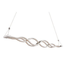 Luminosa Lighting Luminosa Pilla Pendant Ceiling Light Chrome Clear Glass Shade Led Dimmable 3000-6000K - thumbnail 5