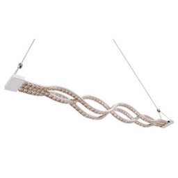 Luminosa Lighting Luminosa Pilla Pendant Ceiling Light Chrome Clear Glass Shade Led Dimmable 3000-6000K - thumbnail 4