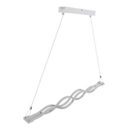 Luminosa Lighting Luminosa Pilla Pendant Ceiling Light Chrome Clear Glass Shade Led Dimmable 3000-6000K - thumbnail 8