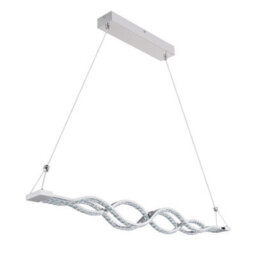 Luminosa Lighting Luminosa Pilla Pendant Ceiling Light Chrome Clear Glass Shade Led Dimmable 3000-6000K - thumbnail 7