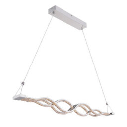 Luminosa Lighting Luminosa Pilla Pendant Ceiling Light Chrome Clear Glass Shade Led Dimmable 3000-6000K - thumbnail 6