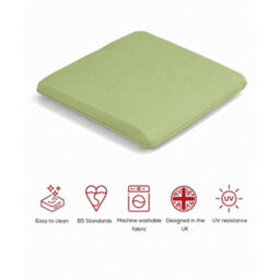 Glendale Garden & Leisure Sp Seat Pad Cushion (Pack Of 2) - L40 X W38 X H4 Cm - Lime