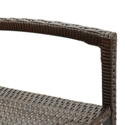 Berkfield 5 Piece Garden Bar Set Brown Solid Wood Acacia And Poly Rattan - thumbnail 9