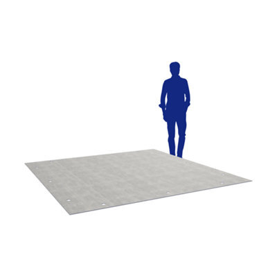Deploy Concrete Instaslab 1.5M X 1.5M ( 4Ft X 4Ft ) Instant Concrete Foundation Slab (W) 150 Cm X (L) 150 Cm - Ready Made Kit