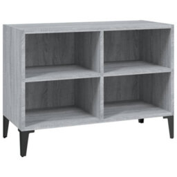 Berkfield Sturdy Tv Cabinet With Metal Legs Grey Sonoma 69.5X30X50 Cm - thumbnail 1