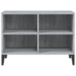 Berkfield Sturdy Tv Cabinet With Metal Legs Grey Sonoma 69.5X30X50 Cm - thumbnail 4