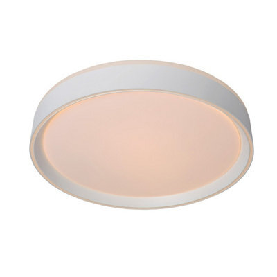 Lucide Nuria Modern Flush Ceiling Light 30Cm - Led Dim. - 1X18W 2700K - 3 Stepdim - White - image 1