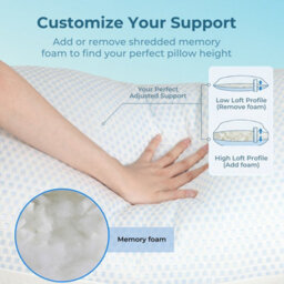 Lavio Long Bolster Pillow Memory Foam Pregnancy Nursing Support - thumbnail 6