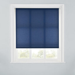 A.unique Home Premium Trimmable Daylight Roller Window Blind - Light Filtering Fabric - 5Ft - Navy - 150Cm (W) X 170Cm (L) - thumbnail 1