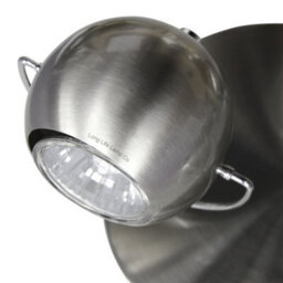 Long Life Lamps Company Brushed Chrome 3 Way Adjustable Eyeball Ceiling Spotlight Gu10 - thumbnail 4