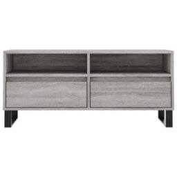 Berkfield Tv Cabinet Grey Sonoma 100X34.5X44.5 Cm Engineered Wood - thumbnail 5