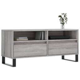 Berkfield Tv Cabinet Grey Sonoma 100X34.5X44.5 Cm Engineered Wood - thumbnail 3