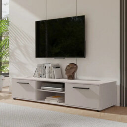 Arte Maxione 10 Tv Cabinet 190Cm - Cashmere, Elegant Neutral Media Unit