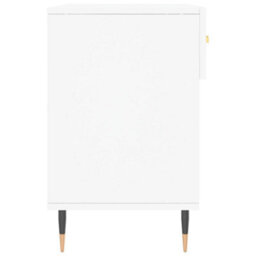 Berkfield Industrial Shoe Bench White 102X35X55 Cm Engineered Wood - thumbnail 7