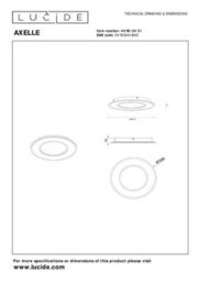 Lucide Axelle Led Flush Ceiling Light White - thumbnail 7